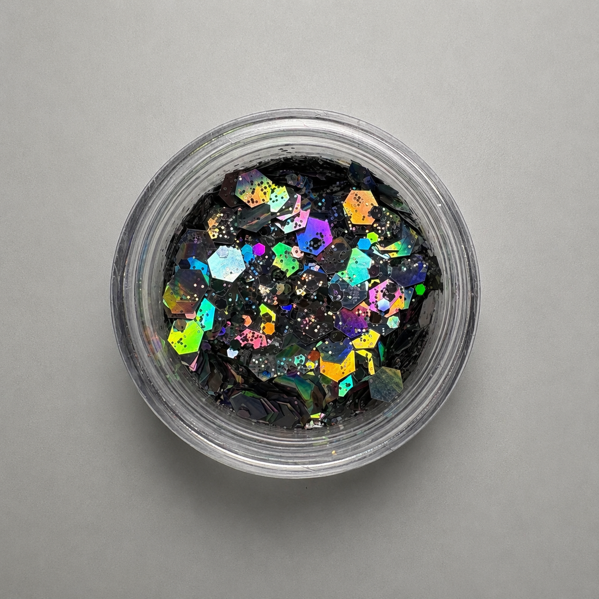 Holographic Hexagon Nail Glitter Mix