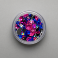 Mixed Crystal Nail Art Gems – Pink & Blue