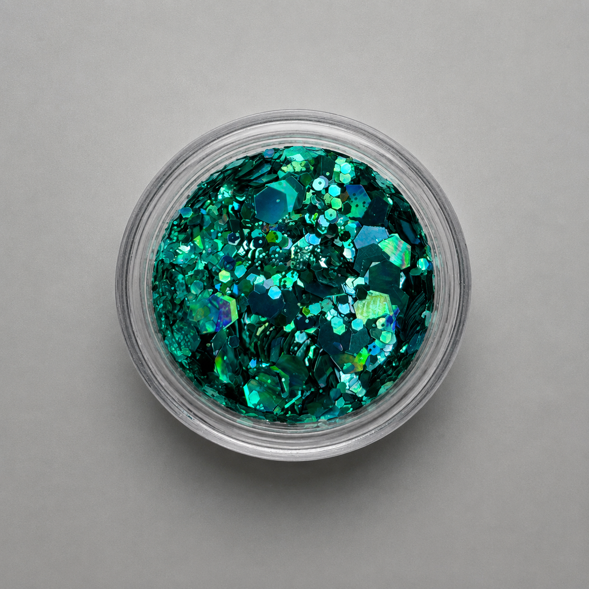 Emerald Holographic Nail Glitter Mix