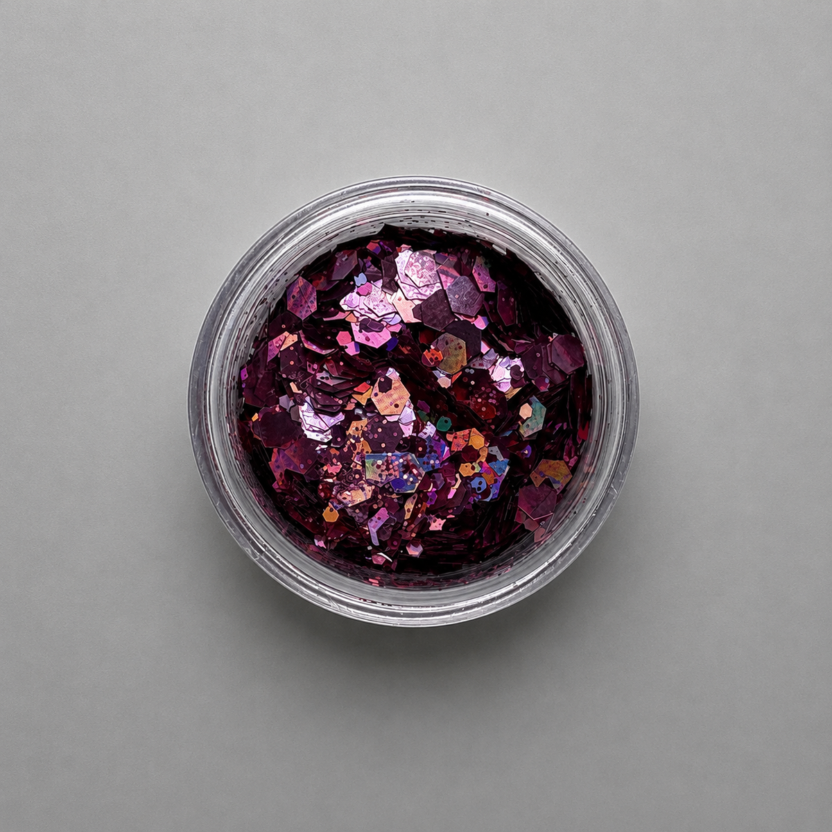 Berry Holographic Nail Glitter Mix