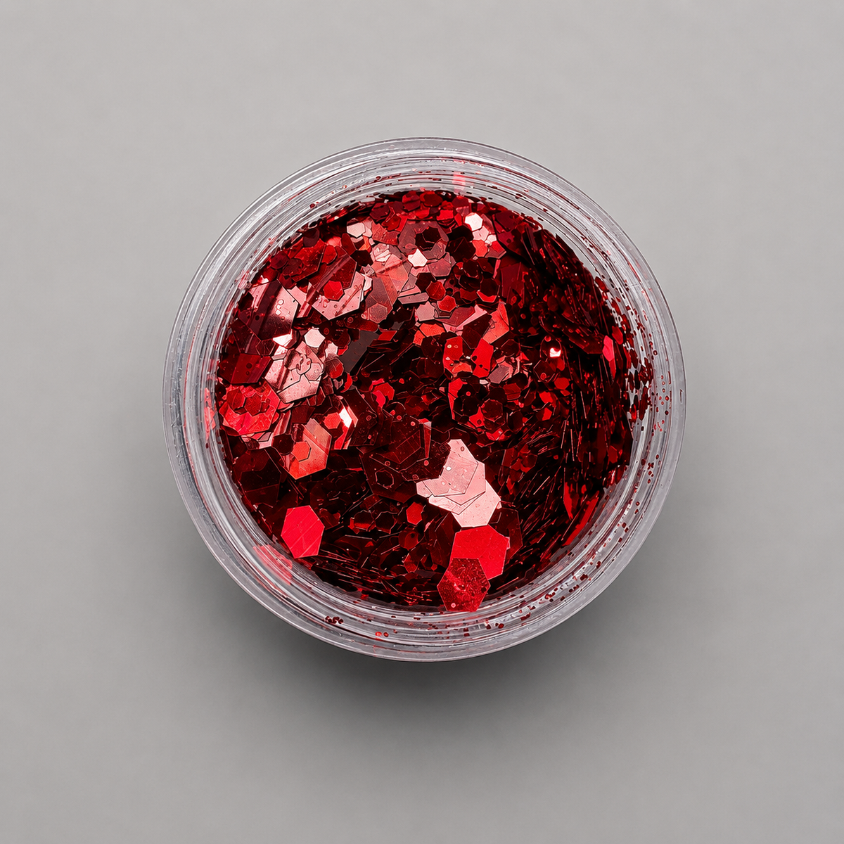 Ruby Red Nail Glitter Mix