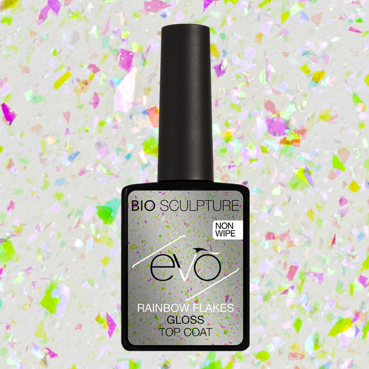RAINBOW FLAKES GLOSS TOP COAT ( NON-WIPE ) - EVO