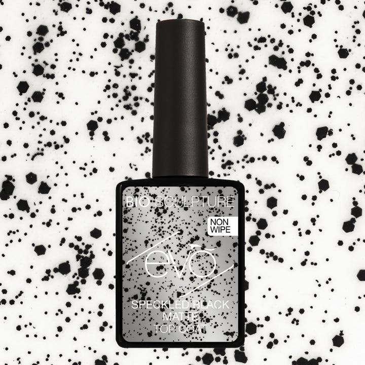 SPECKLED BLACK MATTE TOP COAT  ( NON-WIPE ) - EVO