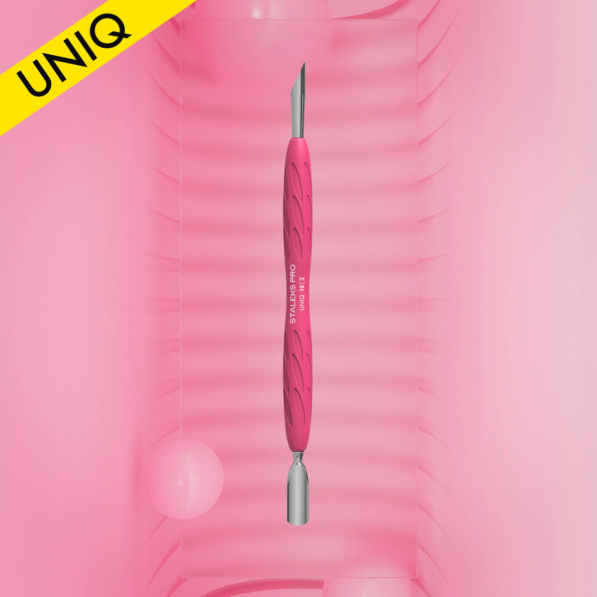 MANICURE PUSSHER UNIQ 10 TYPE 2 (rounded narrow and beveled pusher)