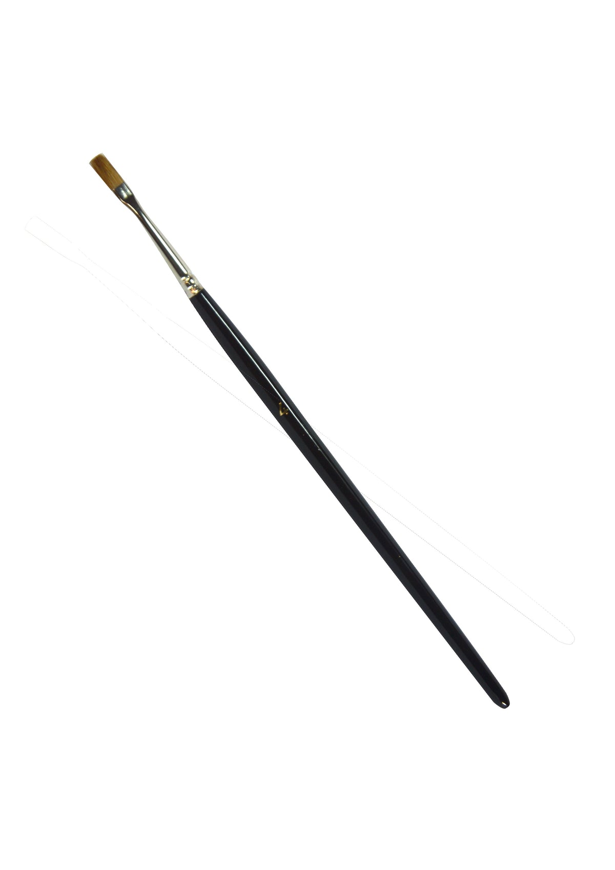 WOODEN HANDLE BRUSH #4 FLAT (SABLE HAIR) - CYPRUS NAIL SHOP