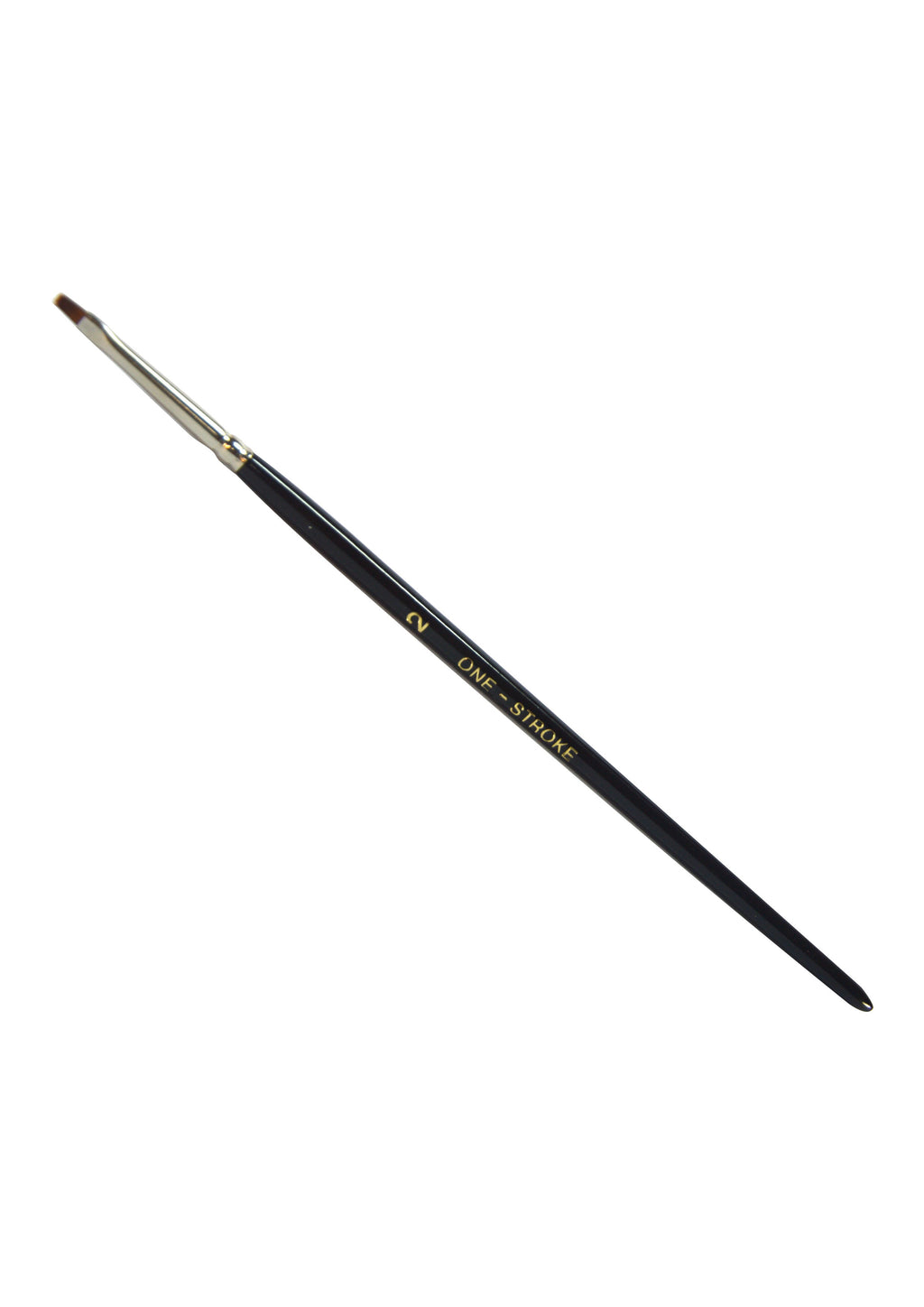 ONE STROKE WOODEN HANDLE BRUSH #2 ( SABLE HAIR ) - CYPRUS NAIL SHOP