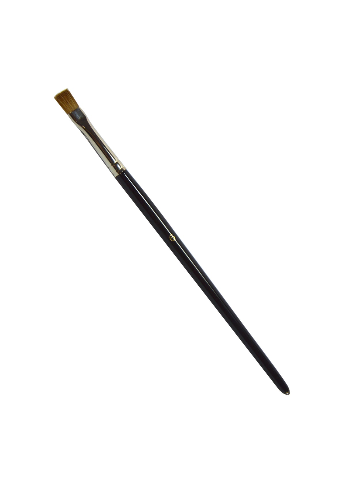 WOODEN HANDLE BRUSH #6 FLAT (SABLE HAIR) - CYPRUS NAIL SHOP