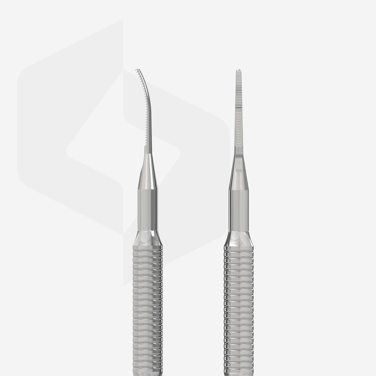 PEDICURE TOENAIL FILE EXPERT 60 TYPE 4 (straight narrow nail file and narrow file with a bent end)