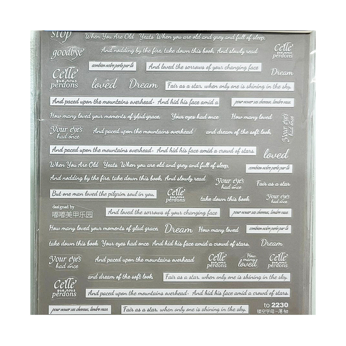WORD STICKERS