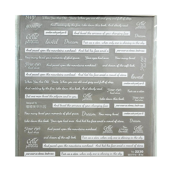 WORD STICKERS