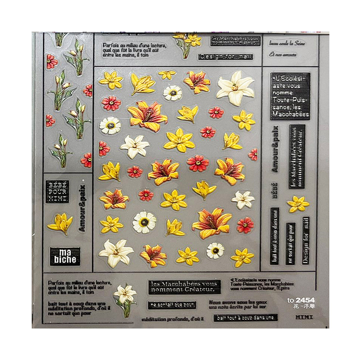 FLOWERY STICKERS